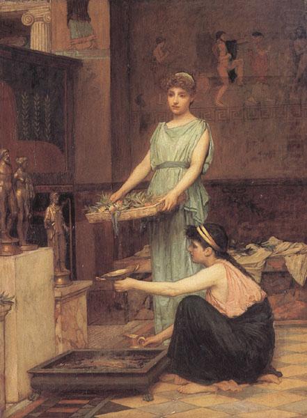 John William Waterhouse The Household Gods china oil painting image